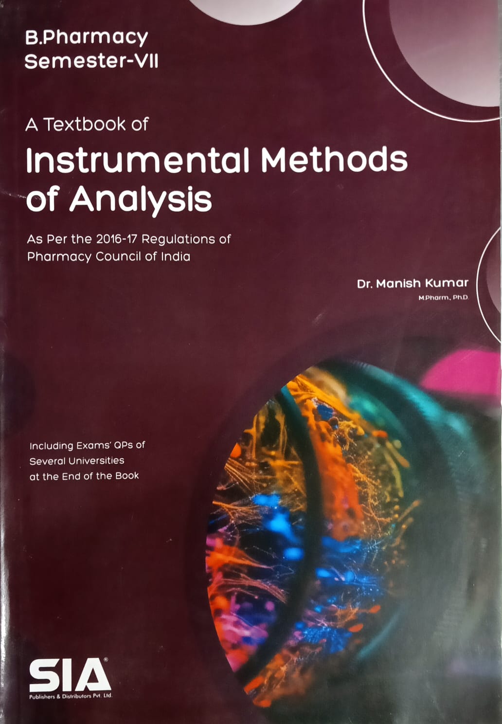 A Textbook of Instrumental Methods of Analysis